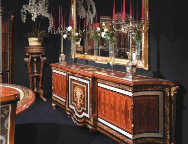 Sideboard in solid wood, Ezio Bellotti