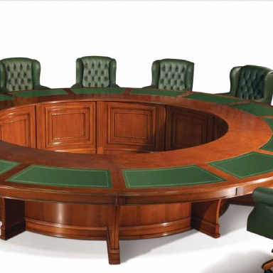 Round conference table