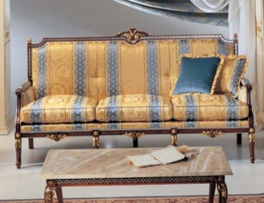 Three-seater sofa on a frame of wood Brunei, Caspani Tino