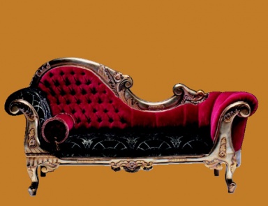 Two-seater sofa on a frame of solid wood Eolie, Caspani Tino