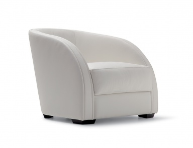 Armchair with a curved backrest Carmen, Angelo Cappellini