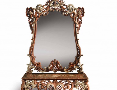 Console with marble top, Ezio Bellotti