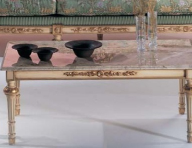 A coffee table on a frame of solid wood Montecarlo, Caspani Tino