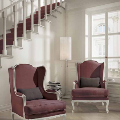 Chair with Ottoman Mediterraneo