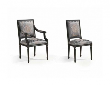 Chair with square backrest Mediterraneo, Angelo Cappellini