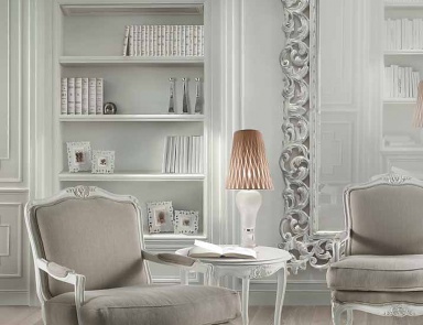 Mediterraneo chair with carved frame, Angelo Cappellini