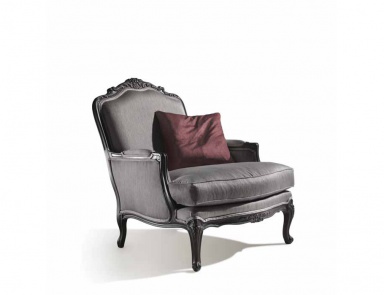 Mediterraneo chair with fabric upholstery, Angelo Cappellini