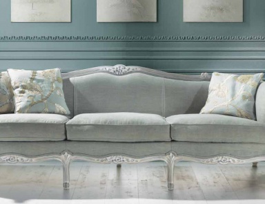 Three seater sofa with low backrest Mediterraneo, Angelo Cappellini
