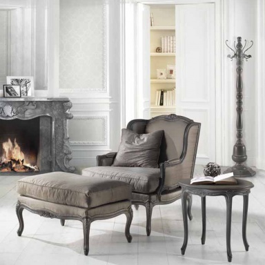 Chair with Ottoman Mediterraneo