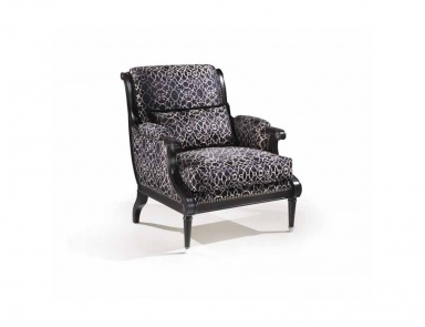 Armchair with a curved backrest Mediterraneo, Angelo Cappellini