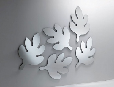 Set wall mirrors in the shape of leaves, Frasca - Porada