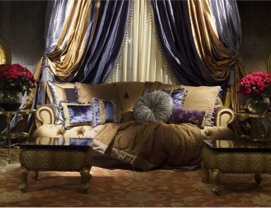 Three seater sofa with soft armrests SOFA PARIS - Provasi