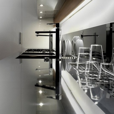 Kitchen (kitchen set) High teak