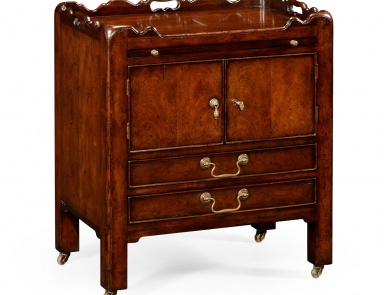 Bedside table with slide out surface for writing Georg III, Jonathan Charles