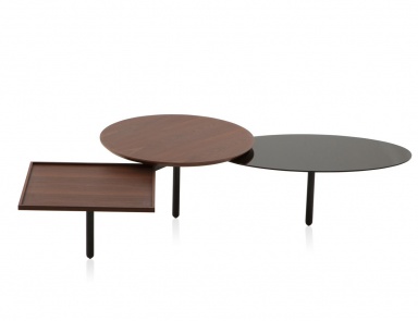 Coffee table with metal frame 3TABLE, Porro