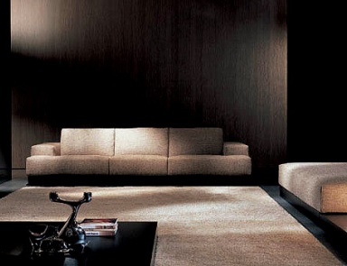 The sofa on an internal skeleton of wood, galileo - Swan