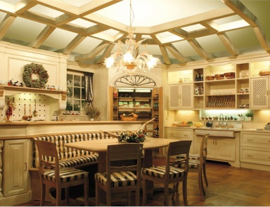 Set for the kitchen carved from solid wood Faoma Luxury