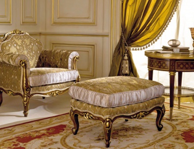 Chair with Ottoman foot CS Masterpieces, Colombo Stile