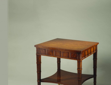 Coffee table natural wood Sandra Rossi, Colombo Stile