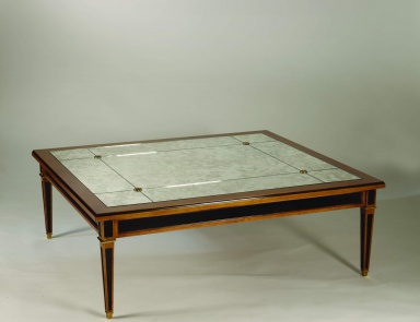 Coffee table natural wood Sandra Rossi, Colombo Stile