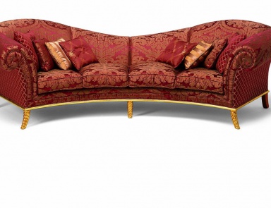 Four-seater sofa natural wood S. I. P. ARR 09, Colombo Stile