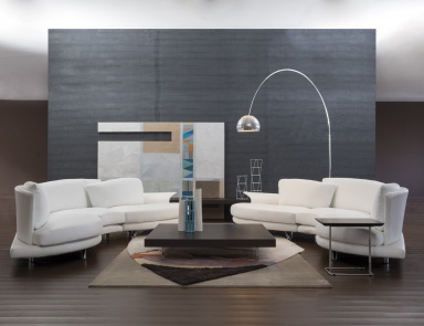 The modular semicircular sofa Super Roy Esecuzione, Il Loft