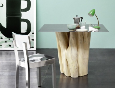 Brick dining table, Gervasoni