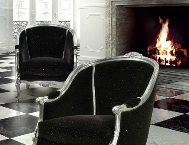 A chair with a semicircular back of Angelo Cappellini