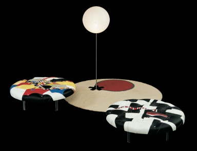 Round Patchwork pouf, Il Loft