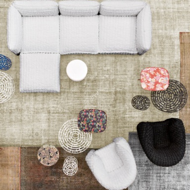 Three seater sofa Paper Cloud