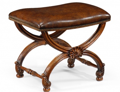 Stool with leather seat Windsor, Jonathan Charles