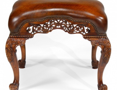 Stool with leather seat Windsor, Jonathan Charles