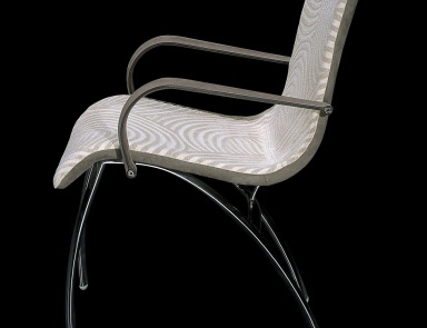 Chair with armrests Herman line, Il Loft