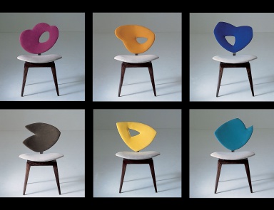 Chair with upholstered Samba, Il Loft