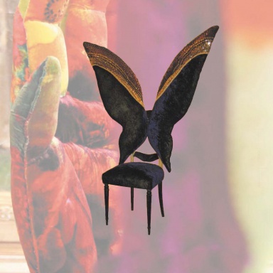 Chair Golden and black