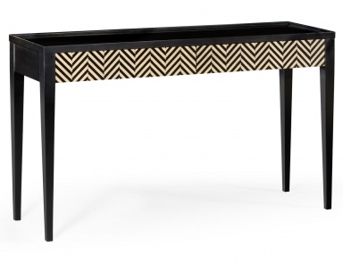 Console with straight legs Julian Herringbone, Jonathan Charles
