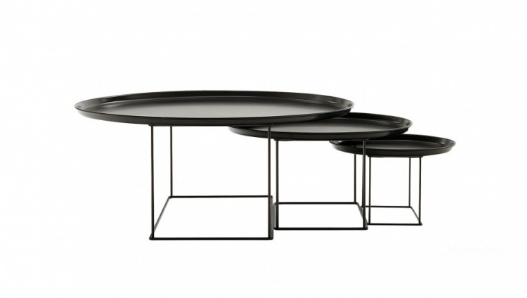 STEEL COFFEE TABLE FAT FAT BY B&B ITALIA