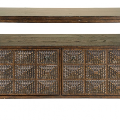 The pedestal Tramp Art TV console