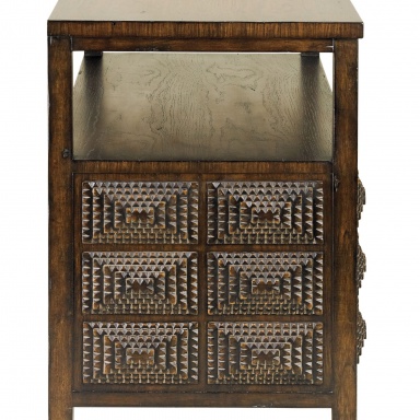 The pedestal Tramp Art TV console