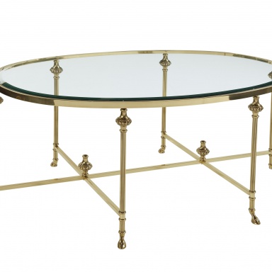 Coffee table with glass top, La Barge - Luxury furniture MR