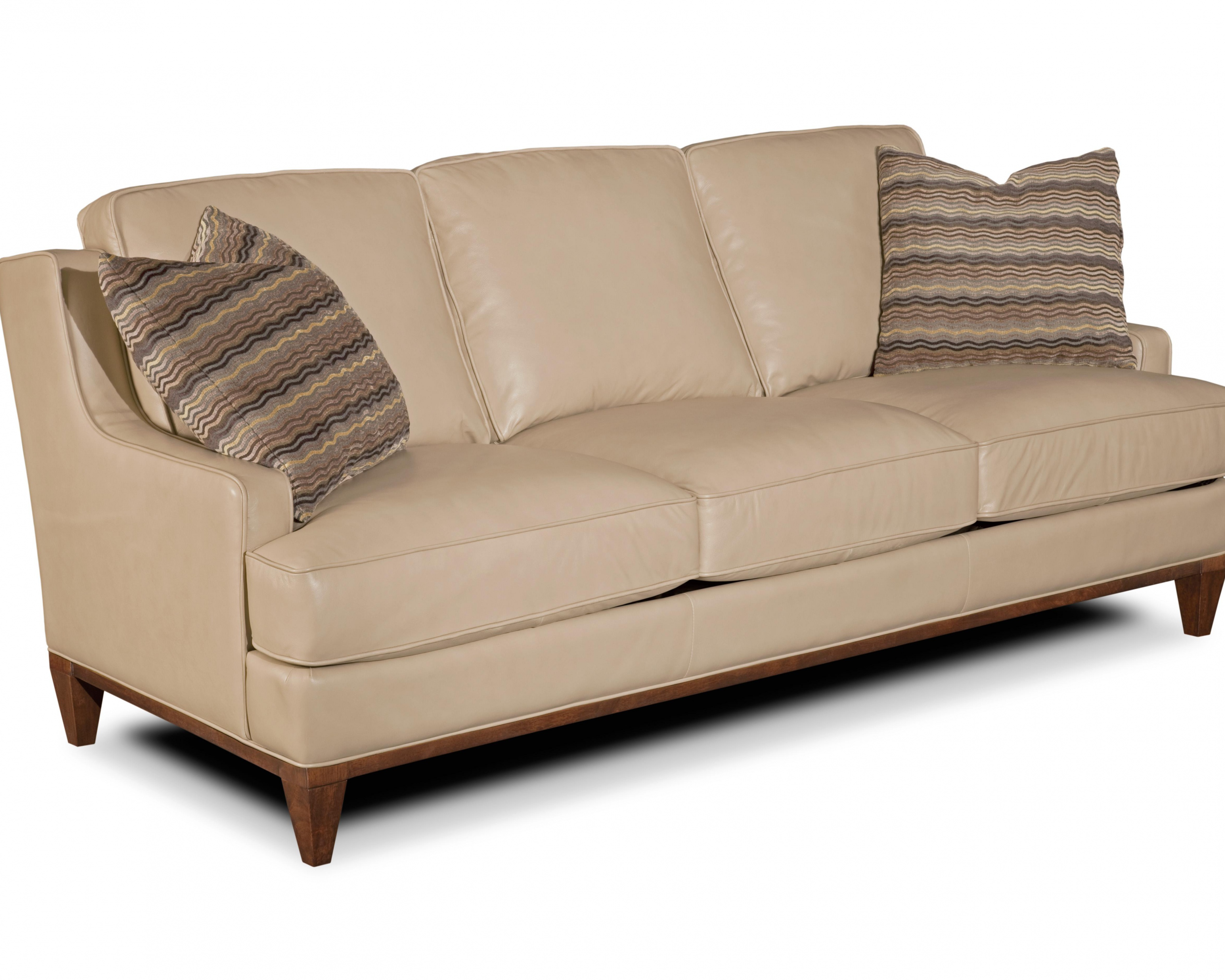 Ludlow three-seater sofa in leather upholstery, Hooker ...