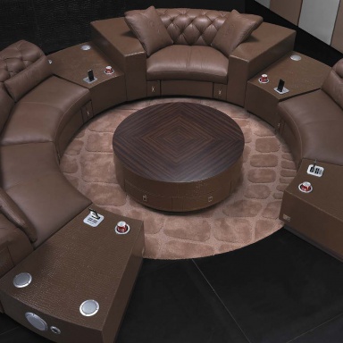 Semi-circular sofa Moviesa Round i