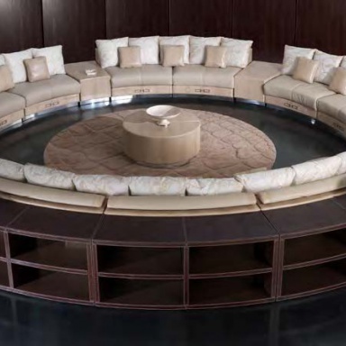 Semi-circular sofa Sitting A Round