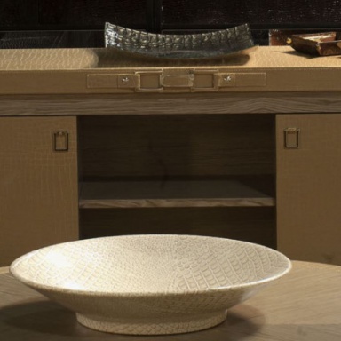 Dresser with the TV Sitting Round A low TV Cabinet