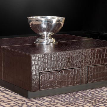 A coffee table Sitting A Round