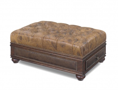 The rectangular pouf Ottoman, Bradington-Young