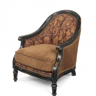 Chair Exposed Wood Club Chair