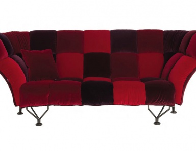 Sofa with high back 33 Cuscini, Driade