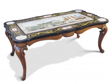 Dining table made from natural wood, Francesco Molon