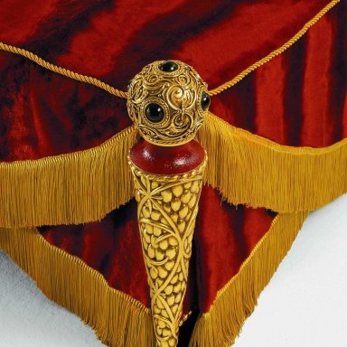 Double bed Rouge et or